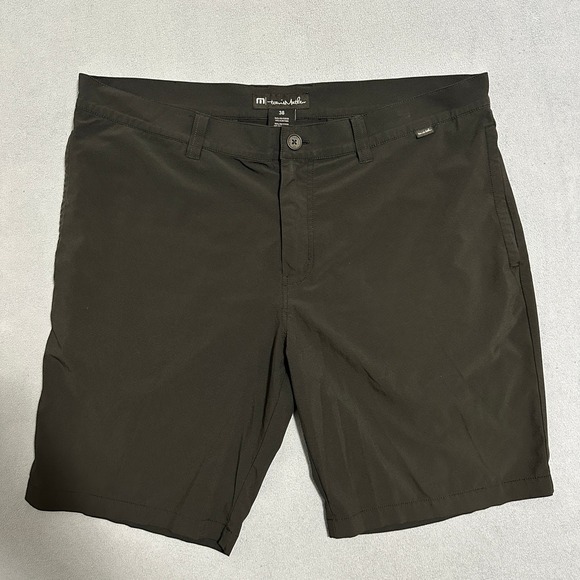 TravisMathew Other - Travis Mathew Golf Short Performance Stretch Regular Fit Black Gray Mens Size 38